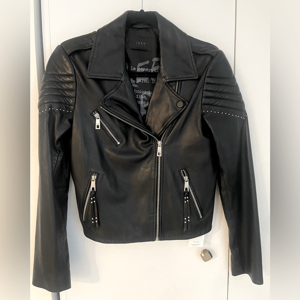 Ikks (International) 
Real Leather biker jacket
